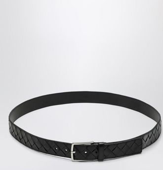 Bottega Veneta Black Inrecciato belt