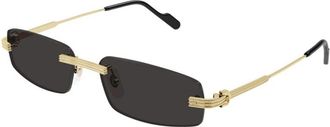 Cartier Authentieke Bril met Topkwaliteit - unisex - Zonnebrillen - Geel - 57 MM - Accessoires