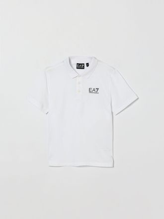 Emporio Armani Polo in cotone Piquet con logo EA7