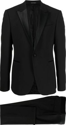 Emporio Armani Tuxedo Pak - Heren - Business pakken - Zwart - 4XL - Wol - Kostuums