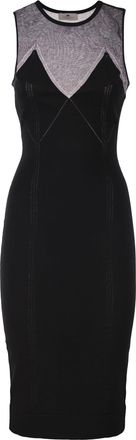 Elisabetta Franchi Strickkleid mit transparenten Details