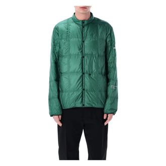 Moncler Jassen, Heren, Groen, M, Nylon, Groene Outerwear Jas Slim Fit