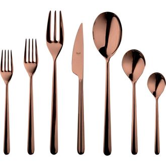 Mepra Linea Flatware Set - 32 Pieces in Bronze at Nordstrom