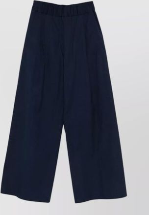 Semicouture jhonny cotton trousers wide leg side pockets