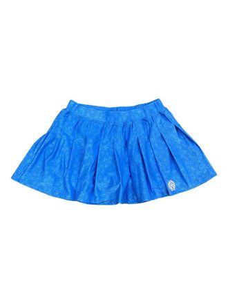 Chrome Hearts floral-motif mini skirt - women - Fabric - S - Blue