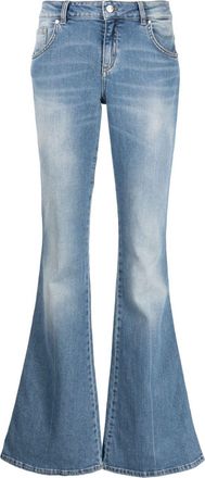 Blumarine low-rise bootcut jeans - women - Cotton/Elastane - 44 - Blue