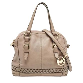 Michael Kors Tweedehands leren handtassen - Dames - Pre-owned - Beige - Maat: ONE Size Leer