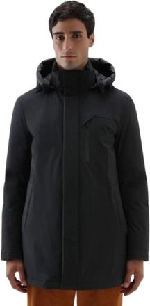 Woolrich Mountain Stretch Parka - Heren - Winterjassen - Zwart - 2XL - Leer - Jassen