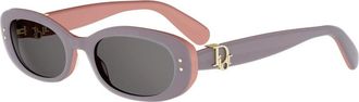 Dior Oblique B1I Zonnebril - unisex - Zonnebrillen - Paars - 52 MM - Accessoires