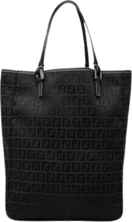 Fendi Pre-owned Canvas Tote - Dames - Vintage Shopper - Zwart - ONE Size - Leer - Vintage