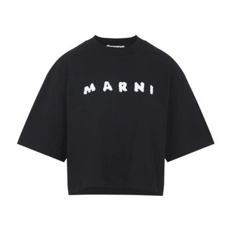 Marni T-Shirts, female, Black, Size: XS T-Shirt