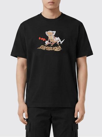 Burberry T-shirt in cotone stampata Burberry