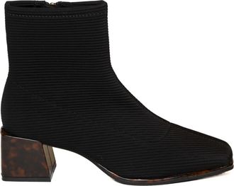 Gioseppo Enkellaarsjes met elastiek - Dames - Laarzen met Hak - Zwart - 38 EU - Polyester - Schoenen