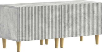 vidaXL Mueble De Tv Gris Hormig&oacute;n Madera De Ingenier&iacute;a Vidaxl