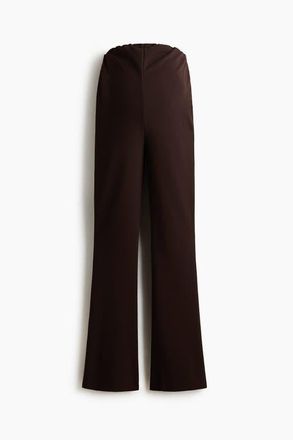 H&M Mama Flared Ponte Di Roma Leggings in Dark Brown at Nordstrom, Size Xx-Large