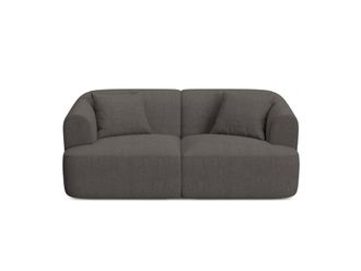 Cosmopolitan Design Sof&aacute; modular 2 plazas tejido estructural gris