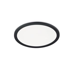 Trio Camillus Plaf&oacute;n Redondo Led Regulable Negro Ip44 &Oslash;40 Cm Trio Lighting
