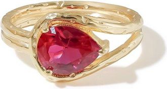 Tiramisu Plated 1.75 Ct. Tw. Lab-Grown Ruby Solitaire Ring