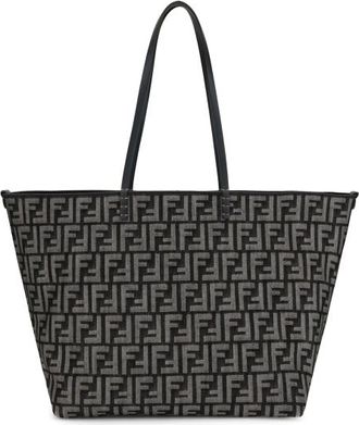 Fendi Roll Large Shopper Bag With All-Over Ff Motif