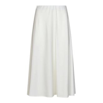 Brunello Cucinelli A-line Midi Skirt - female - Brunello Cucinelli - Midi Skirts - White - M - Skirts