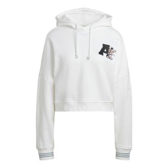 adidas (WMNS) adidas Short Disney Hoodie White HL9055