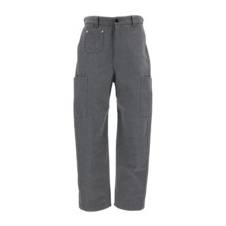 Givenchy Straight Trousers, male, Gray, Size: W32 Straight Trousers