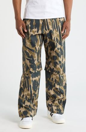 Malbon Golf Tour Divot Waterproof Pants in Bark Camo at Nordstrom, Size Xx-Large