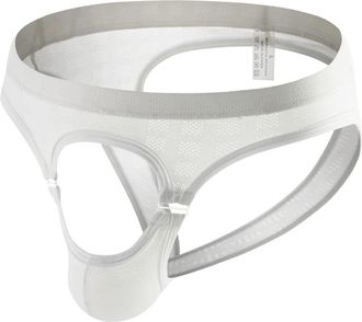 Generic Jock Straps for Men Front Open Hole G-String Thong Hollow Out Thong Underwear Mankini for Man Bulge Pouch JockStraps Panties Sexy Tanga Briefs T-Back 