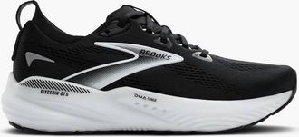 Brooks Womens Glycerin Gts 22 Running Shoes In Black Grey White
