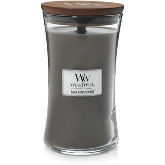 Woodwick Woodwick - Candela large hourglass sand & driftwood 93378e