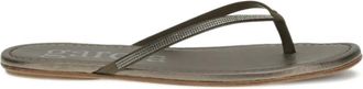 Pedro Garcia embellished thong sandals - women - Calf Leather/Calf Leather/Calf Leather - 38.5 - Grey