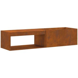 vidaXL Hoguera Marr&oacute;n 160 X 45 X 35 Cm Acero Oxidado Vidaxl