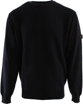 Peuterey Ganna 02 Sweater - Heren - Ronde hals truien - Blauw - 2XL - Katoen - Truien & Vesten