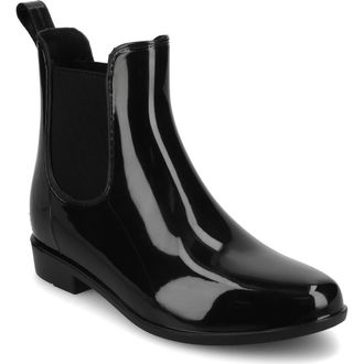 Journee Collection Drizzle Waterproof Rain Boot in Black at Nordstrom Rack, Size 10