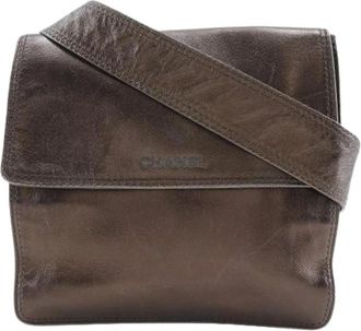 Chanel Pre-owned Vintage Leren Schoudertas - Dames - Vintage Schoudertas - Bruin - ONE Size - Leer - Vintage