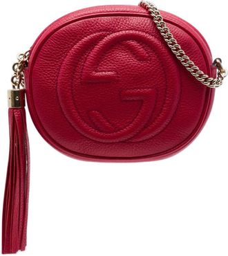 Gucci Pre-owned Gucci Mini Pebbled Calfskin Soho Chain Crossbody Ladies 1LF0PX4GUBJYEJII