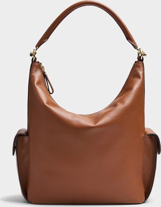 Lauren Ralph Lauren Womens Blaike side pocket large shoulder bag