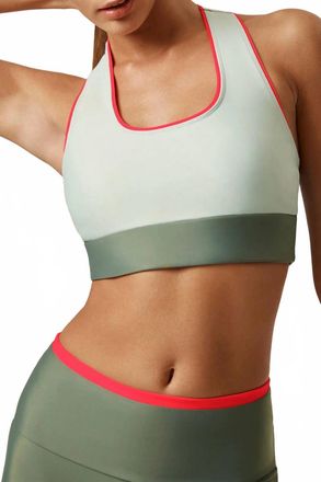 Lanston Element Scoop Neck Bra In Forest