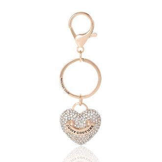 Juicy Couture Pave Heart Gold Keychain in Gold, Silver at Nordstrom