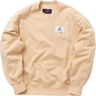 Nike Jordan Essential Fleece Crewneck - Dames - Sportshirts - Beige - M - Katoen - Fitness