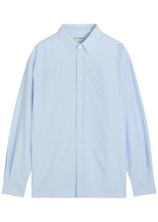 J.W.Anderson Logo-embroidered Cotton Shirt - Light Blue - 52 (IT52 / XL)