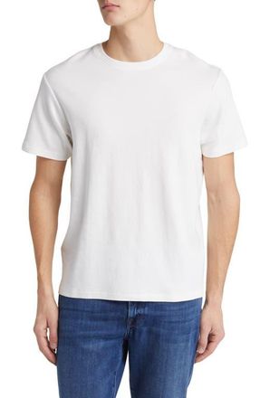 Frame Denim Duo Fold Cotton T-Shirt in White at Nordstrom, Size X-Small