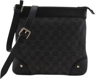 Gucci Pre-owned GG Canvas Shoulder Bag - Dames - Vintage Schoudertas - Zwart - ONE Size - Vintage