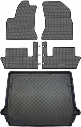 OEM Juego De Alfombrillas De Goma Para Coche Y Maletero Para Citro&euml;n C4 Grand Picasso (octubre De 2006 A Agosto De 2013)