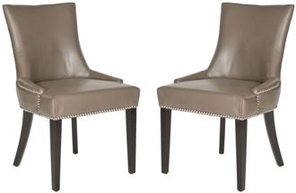 Safavieh Set de 2 sillas de comedor en madera de abedul gris