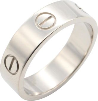 Cartier Silver White Gold (18K) Band Ring (Pre-Owned)
