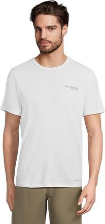 Columbia Summit Valleytm Short Sleeve Crew Mens Clothing White : XL, Polyester