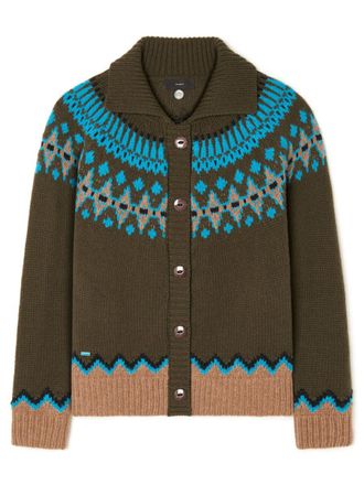 Alanui Sweet Winter Jacket Oliva/Multicolor