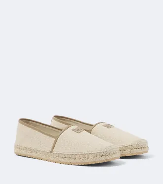 Dolce & Gabbana Emboroidered canvas espadrilles