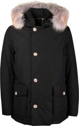 Woolrich Heren Arctic Afneembare Bont Anorak - Heren - Winterjassen - Zwart - XS - Katoen - Jassen